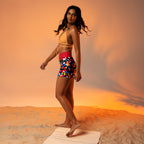 Antigua & Barbuda Flag Camo Yoga Shorts - Conscious Apparel Store
