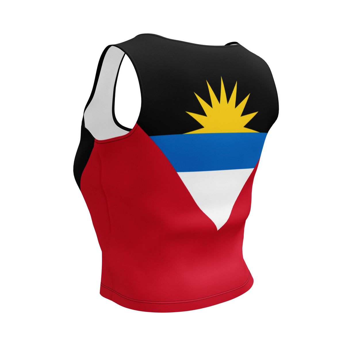 Antigua & Barbuda Flag Crop Top - Conscious Apparel Store