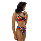 Antigua & Barbuda Flag high-waisted bikini - Conscious Apparel Store