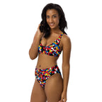 Antigua & Barbuda Flag high-waisted bikini - Conscious Apparel Store