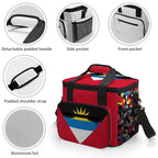 Antigua & Barbuda Flag Insulated Cooler Bag - Conscious Apparel Store