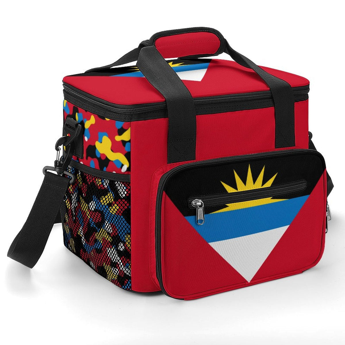 Antigua & Barbuda Flag Insulated Cooler Bag - Conscious Apparel Store