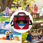 Antigua & Barbuda Flag Insulated Cooler Bag - Conscious Apparel Store