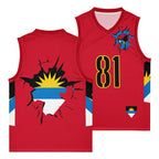 Antigua & Barbuda Flag Premium Sport Jersey Tank Top - Conscious Apparel Store