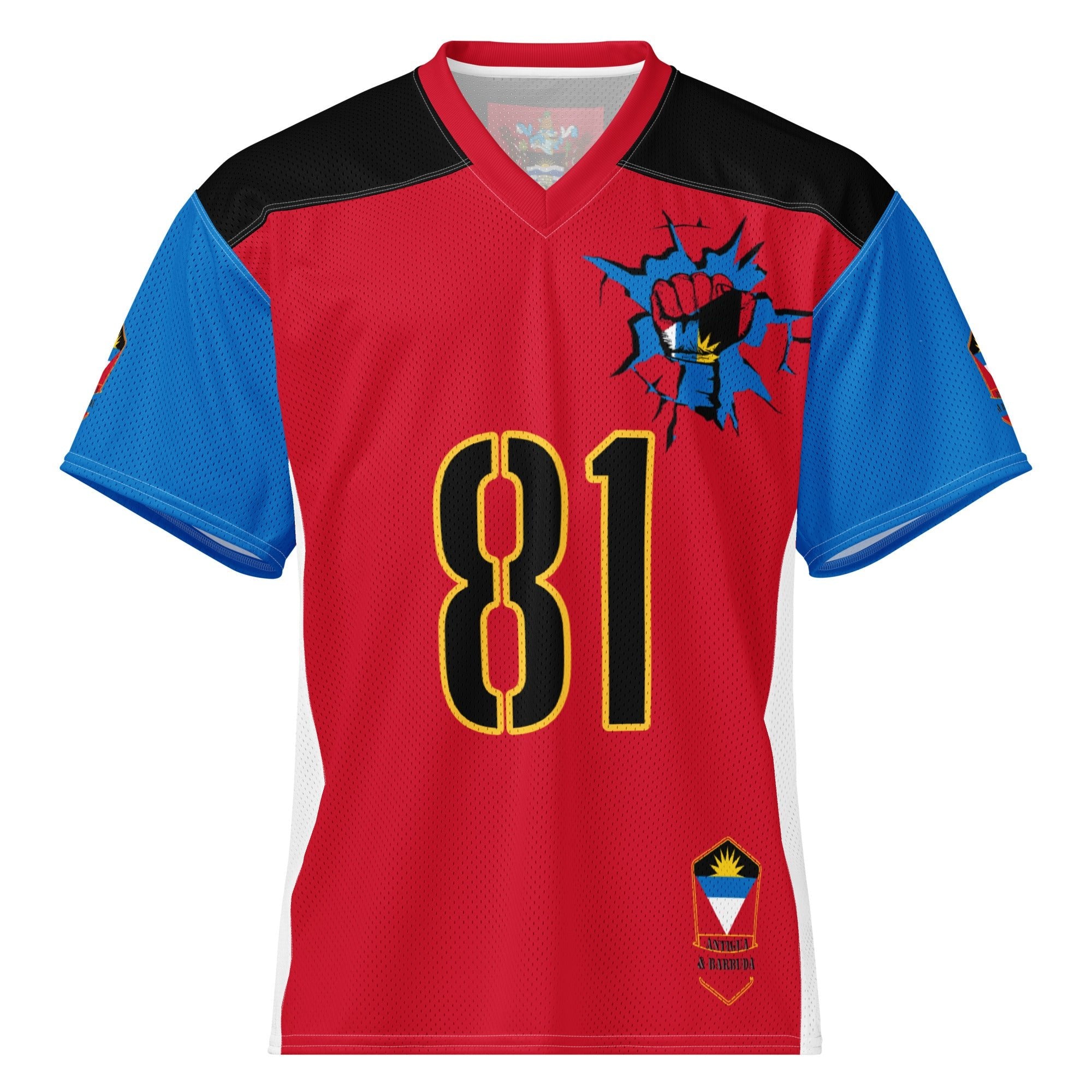Antigua & Barbuda Flag Sport Jersey - Conscious Apparel Store