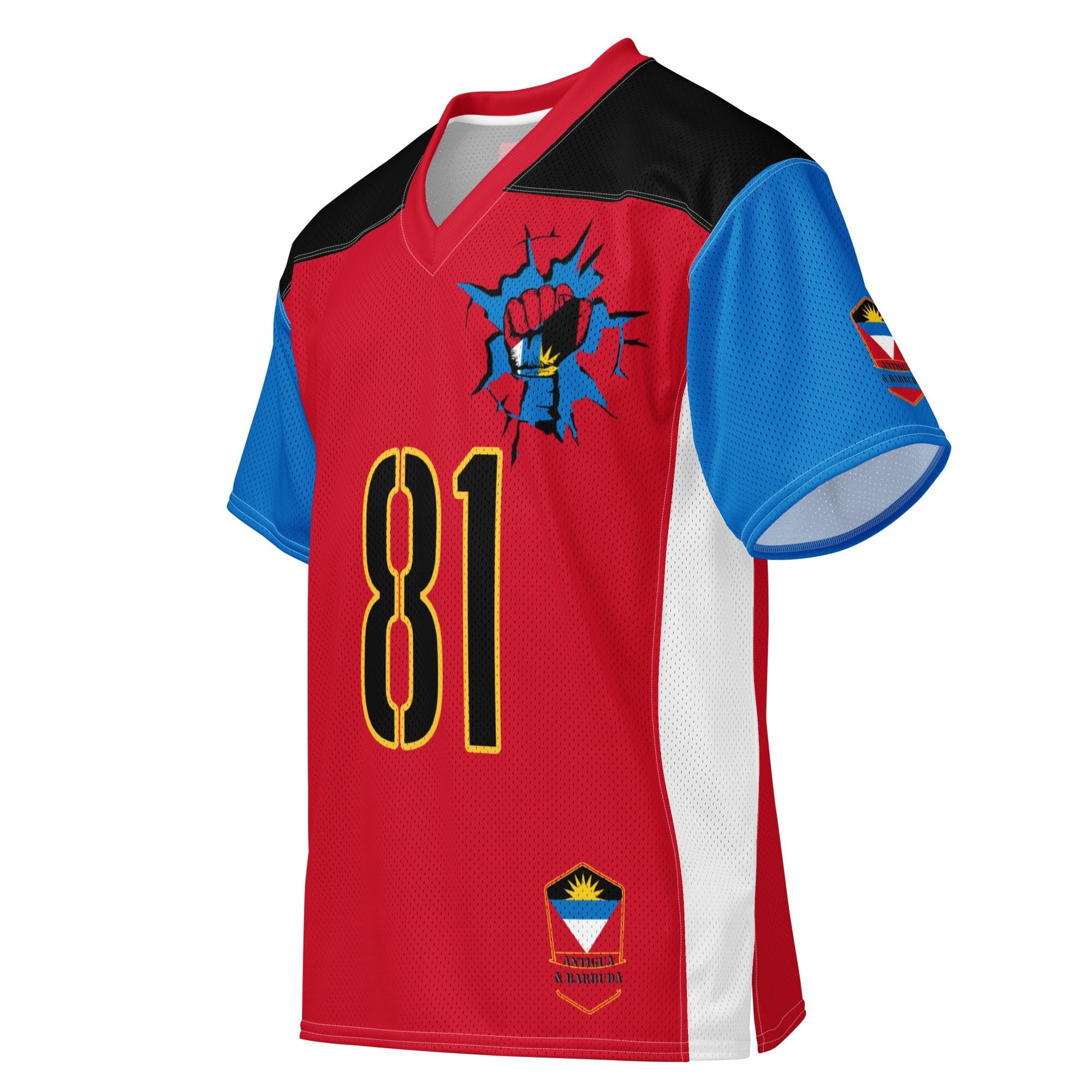 Antigua & Barbuda Flag Sport Jersey - Conscious Apparel Store