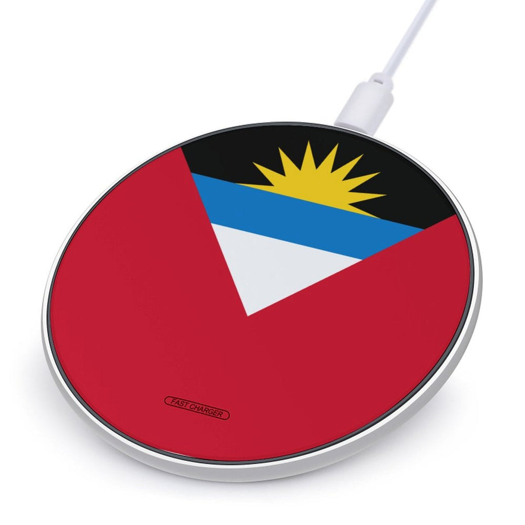 Antigua & Barbuda Flag Wireless Charging Pad - Conscious Apparel Store