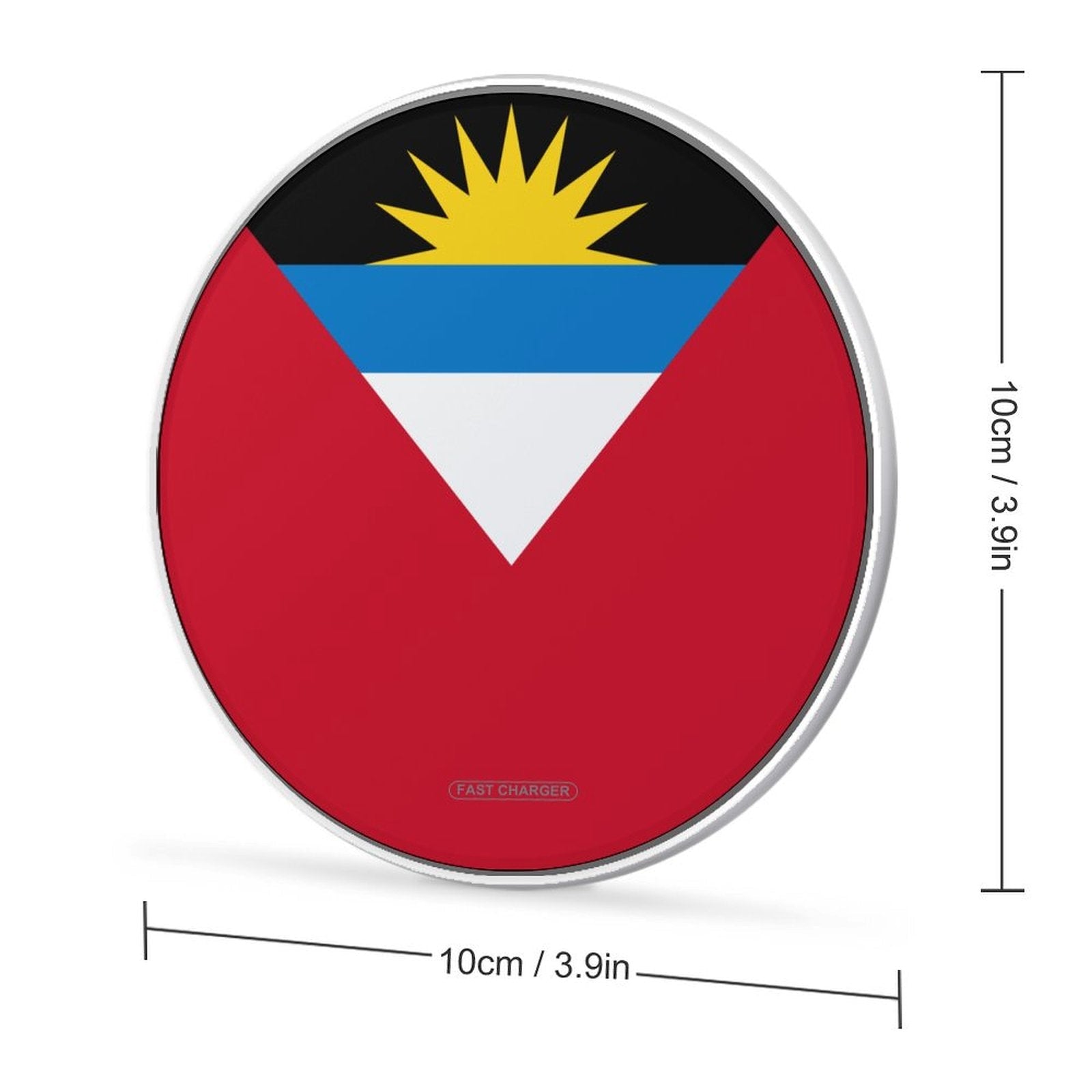 Antigua & Barbuda Flag Wireless Charging Pad - Conscious Apparel Store
