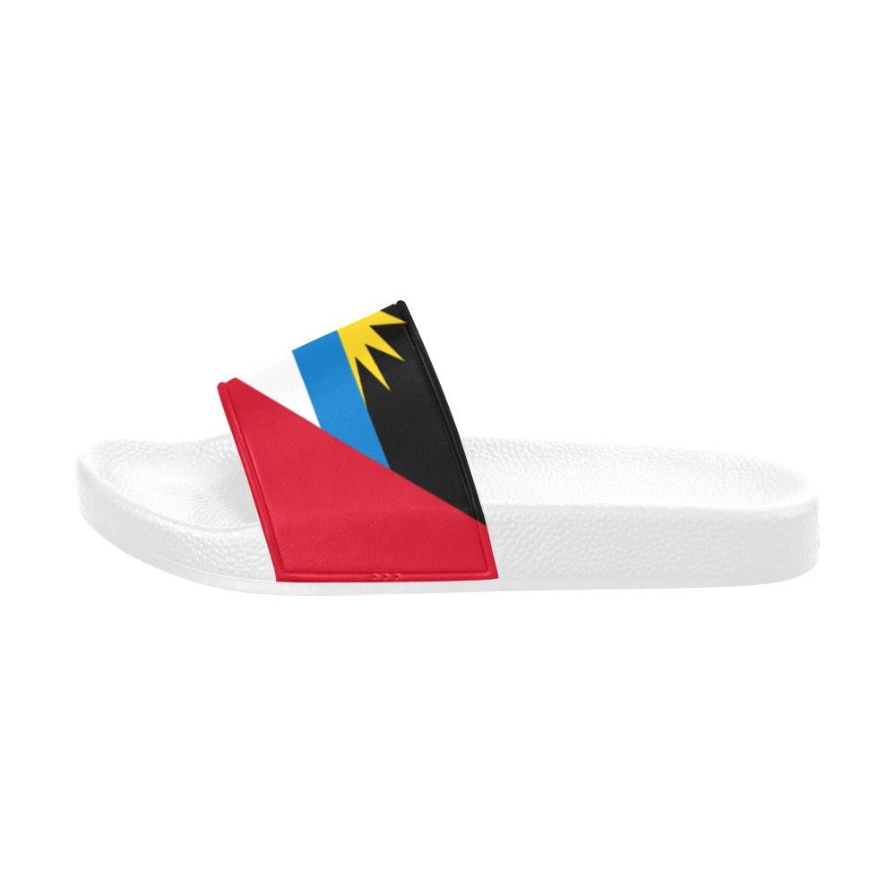 Antigua & Barbuda Flag Women's Slide Sandals - Conscious Apparel Store