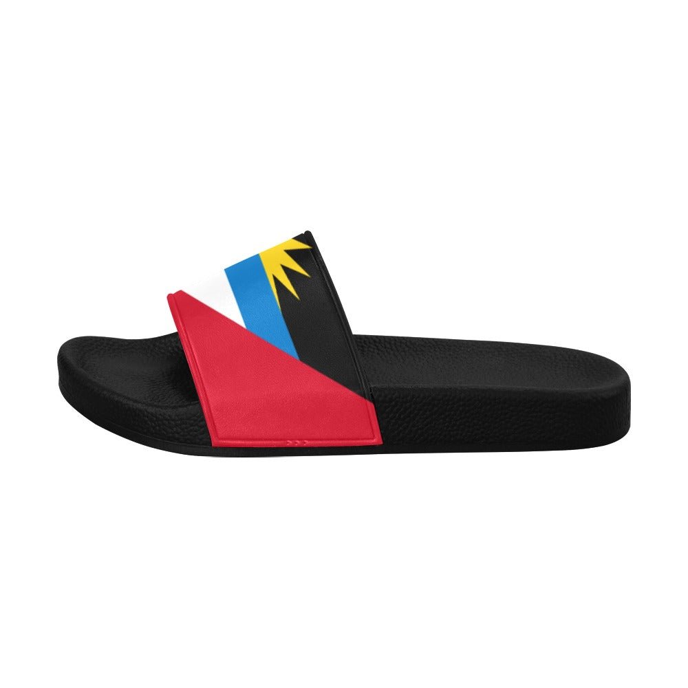 Antigua & Barbuda Flag Women's Slide Sandals - Conscious Apparel Store