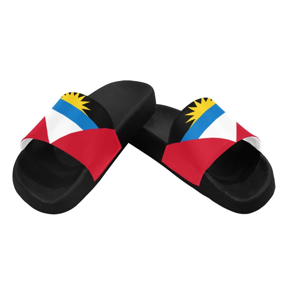 Antigua & Barbuda Flag Women's Slide Sandals - Conscious Apparel Store