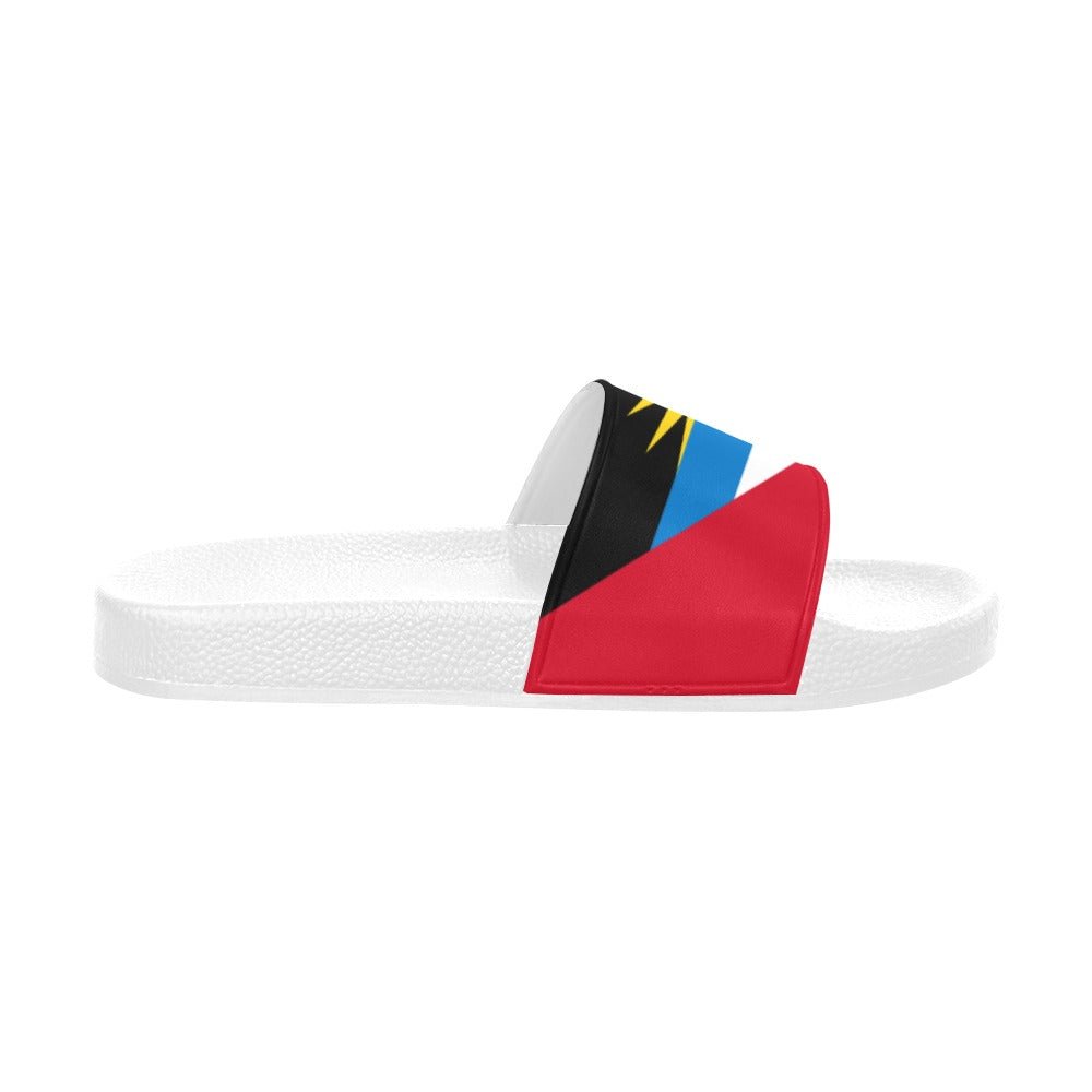 Antigua & Barbuda Flag Women's Slide Sandals - Conscious Apparel Store
