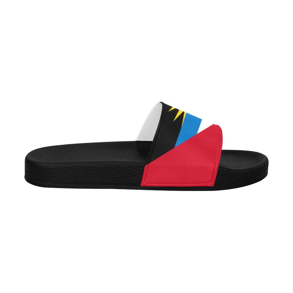 Antigua & Barbuda Flag Women's Slide Sandals - Conscious Apparel Store