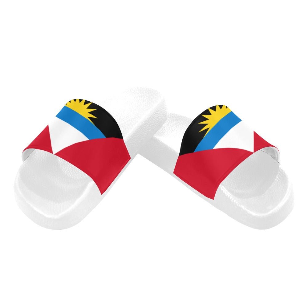 Antigua & Barbuda Flag Women's Slide Sandals - Conscious Apparel Store