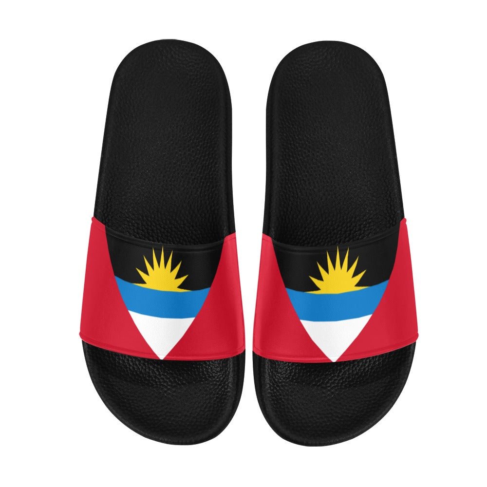 Antigua & Barbuda Flag Women's Slide Sandals - Conscious Apparel Store