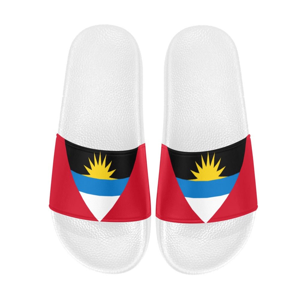 Antigua & Barbuda Flag Women's Slide Sandals - Conscious Apparel Store