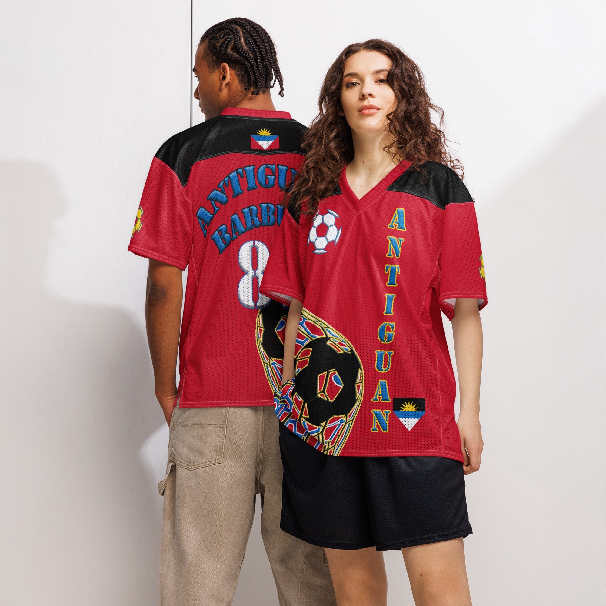 Antigua & Barbuda Football Sport Jersey - Conscious Apparel Store