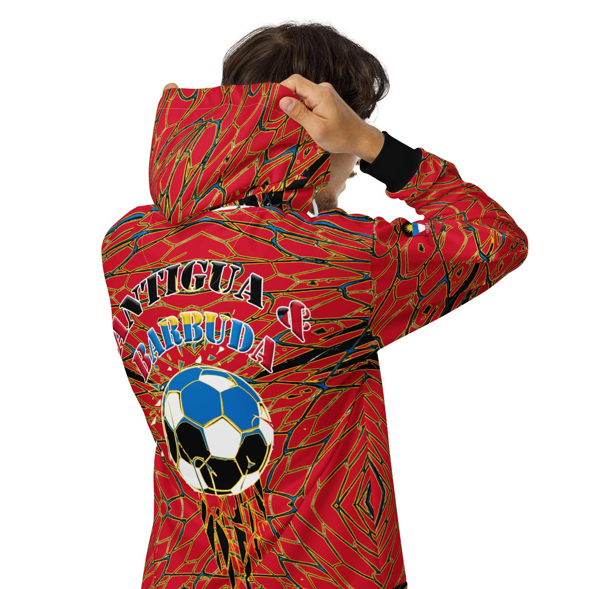 Antigua & Barbuda Football Unisex zip hoodie - Conscious Apparel Store
