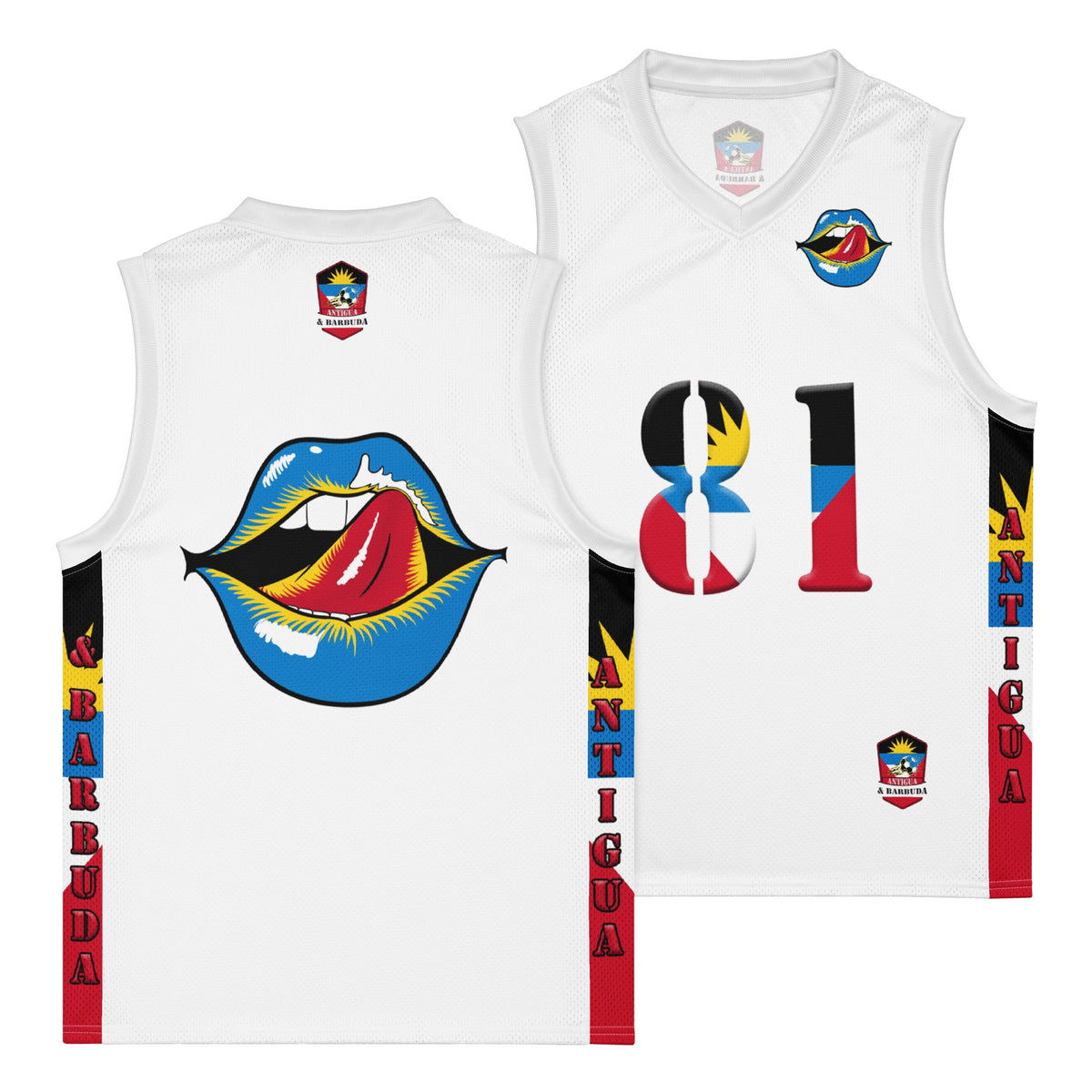 Antigua & Barbuda Women's Premium Tank Top Sport Jersey - Conscious Apparel Store