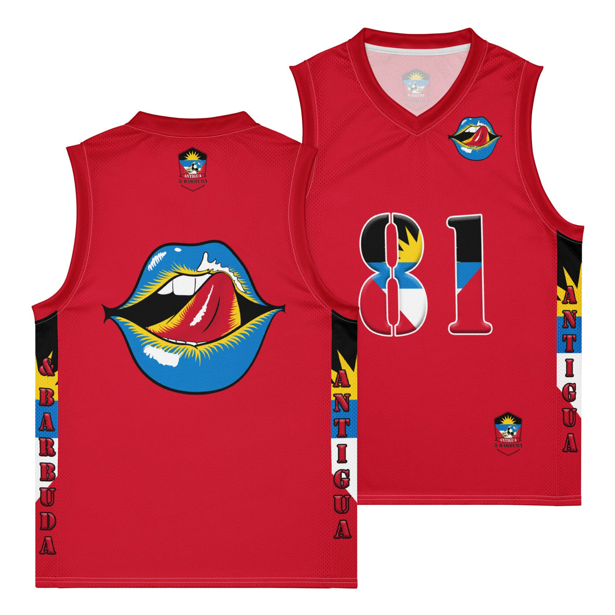 Antigua & Barbuda Women's Premium Tank Top Sport Jersey - Conscious Apparel Store