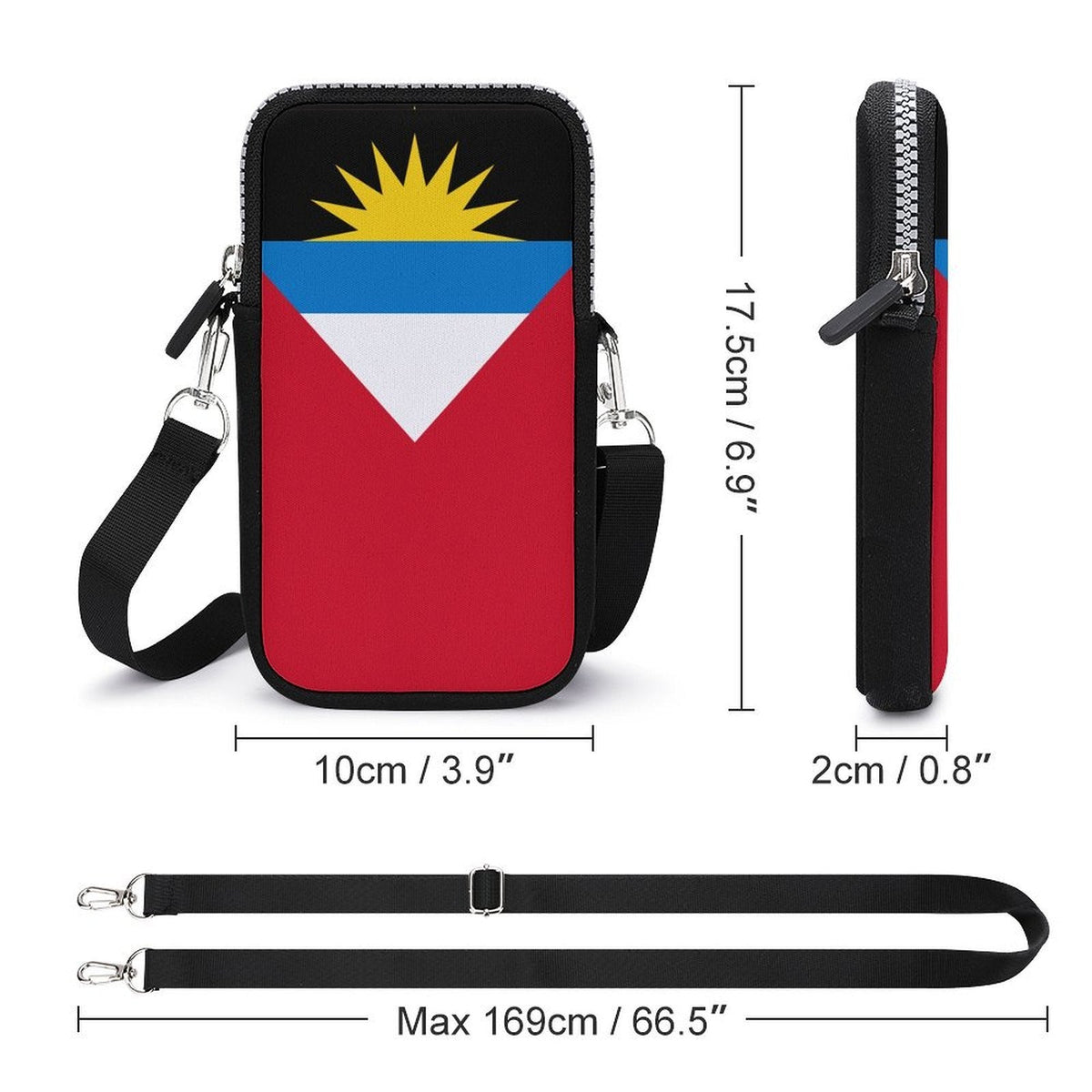 Antigua & Barcuda Flag Mobile Phone Purse - Conscious Apparel Store