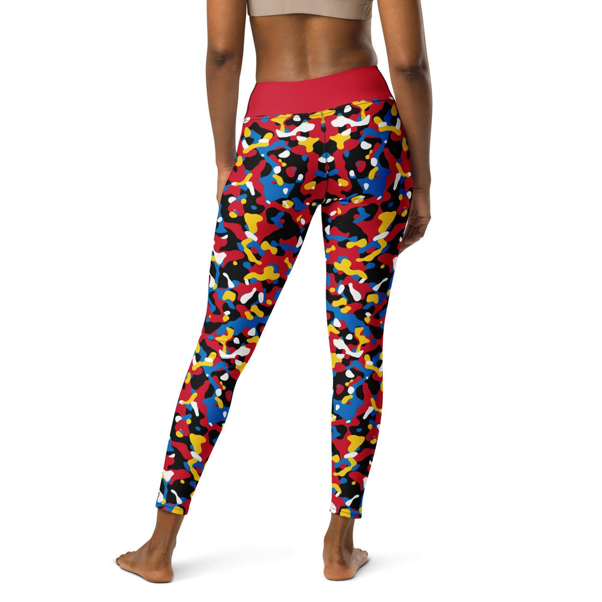 Antigua Flag Camo Yoga Leggings - Conscious Apparel Store
