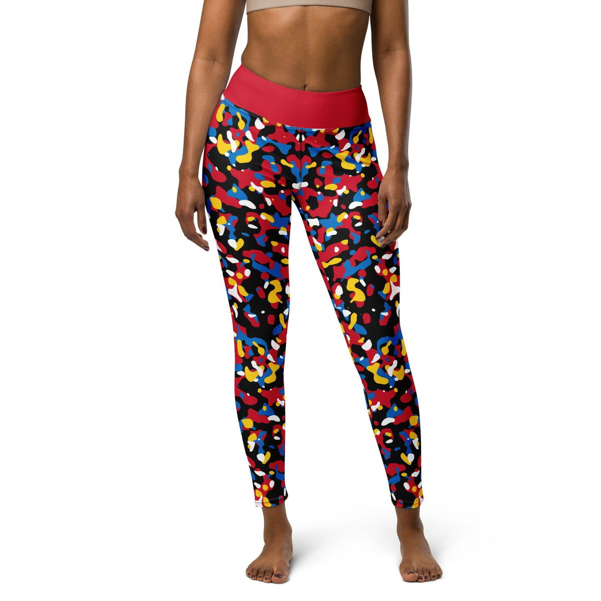 Antigua Flag Camo Yoga Leggings - Conscious Apparel Store