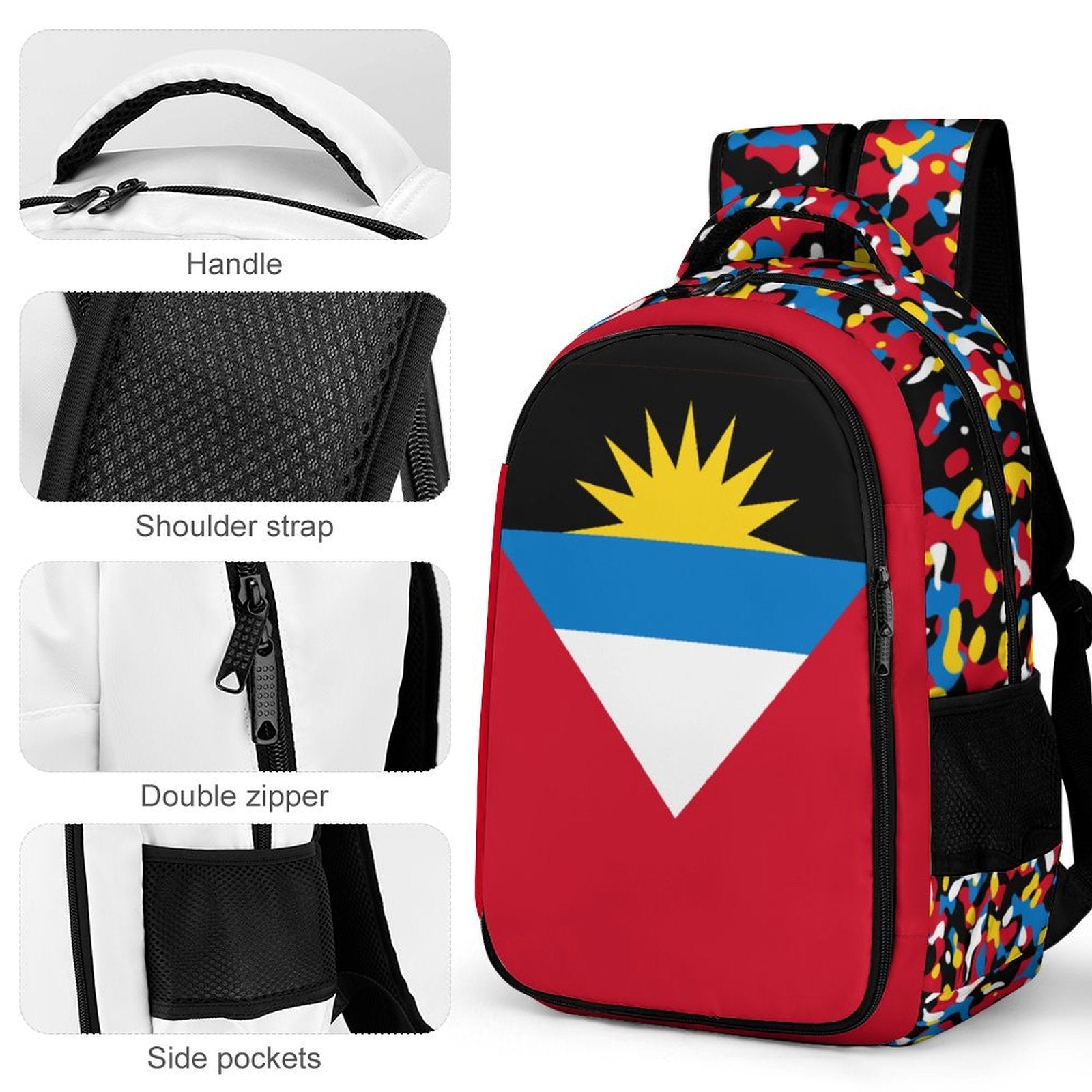 Antigua Flag Casual Backpack - Conscious Apparel Store