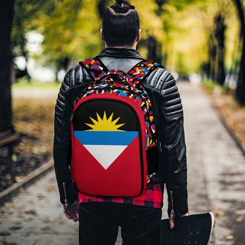 Antigua Flag Casual Backpack - Conscious Apparel Store