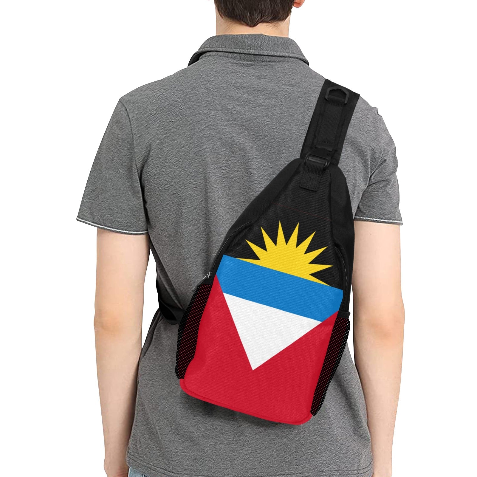 Antigua Flag Men's Casual Chest Bag - Conscious Apparel Store