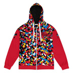 Antiguan Flag Camo Unisex zip hoodie - Conscious Apparel Store
