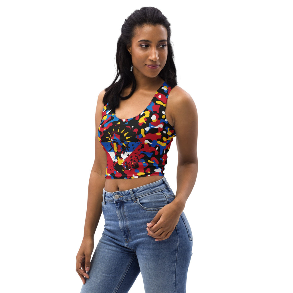 Antiguan Girl Camo Crop Top - Conscious Apparel Store