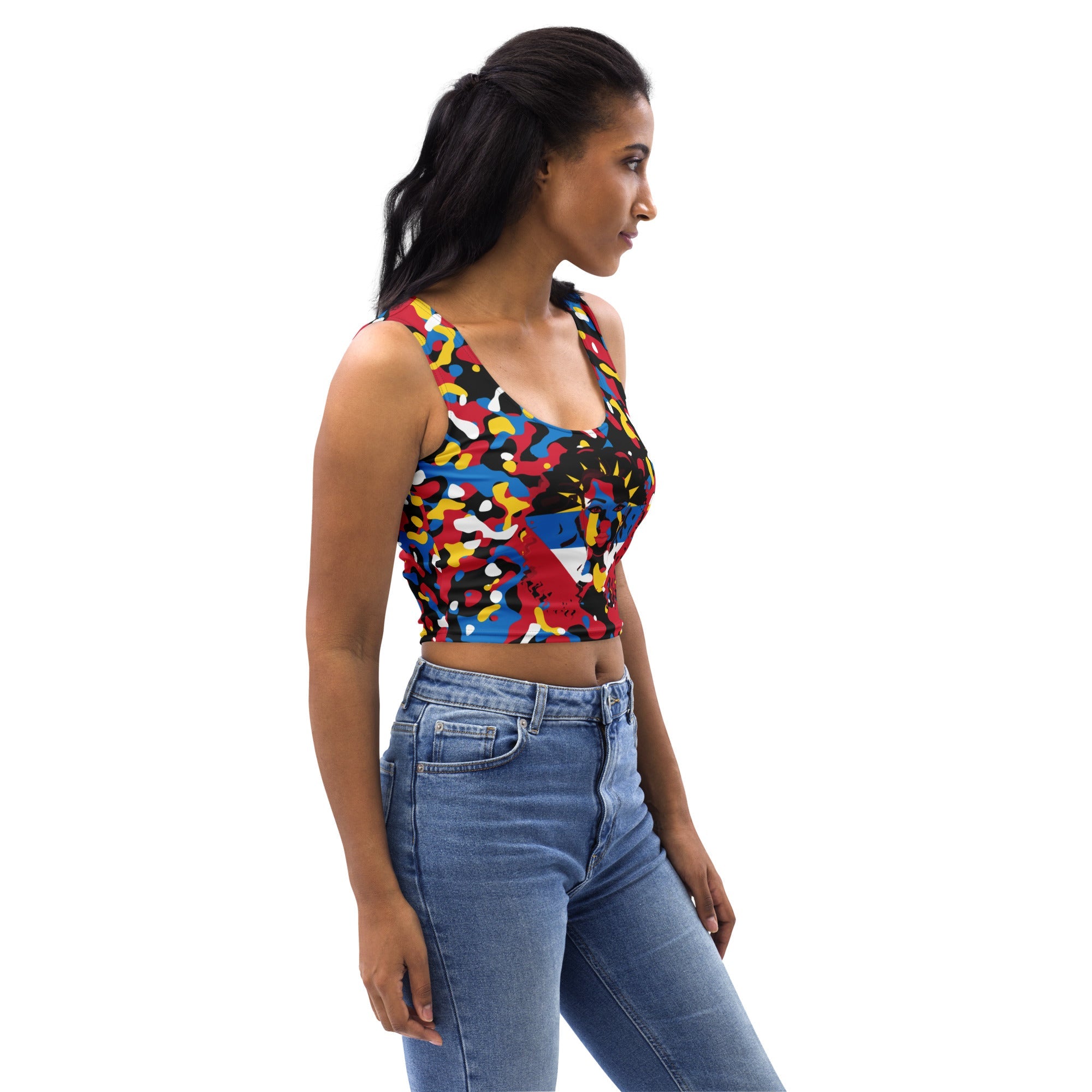 Antiguan Girl Camo Crop Top - Conscious Apparel Store