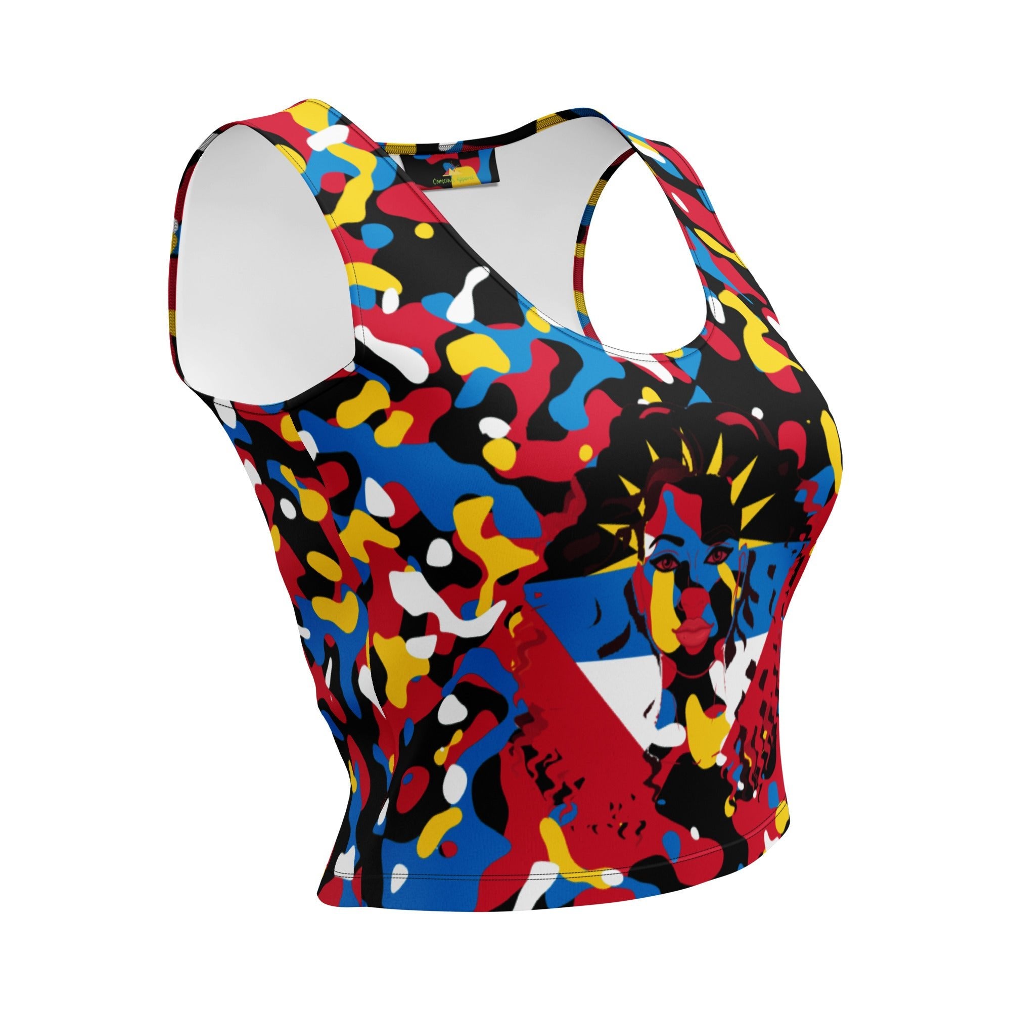Antiguan Girl Camo Crop Top - Conscious Apparel Store