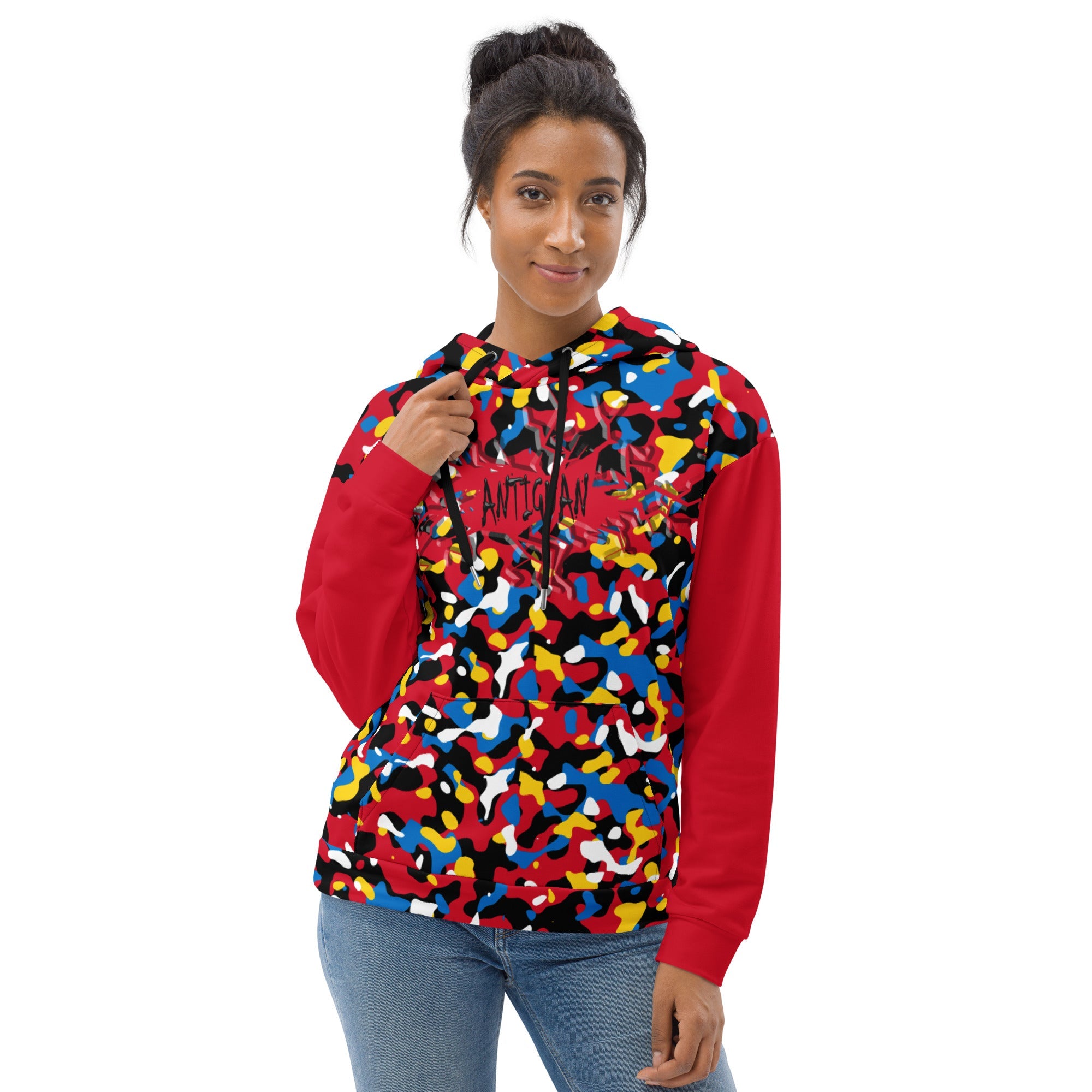 Antiguan Girl Camo Unisex Pullover Hoodie - Conscious Apparel Store