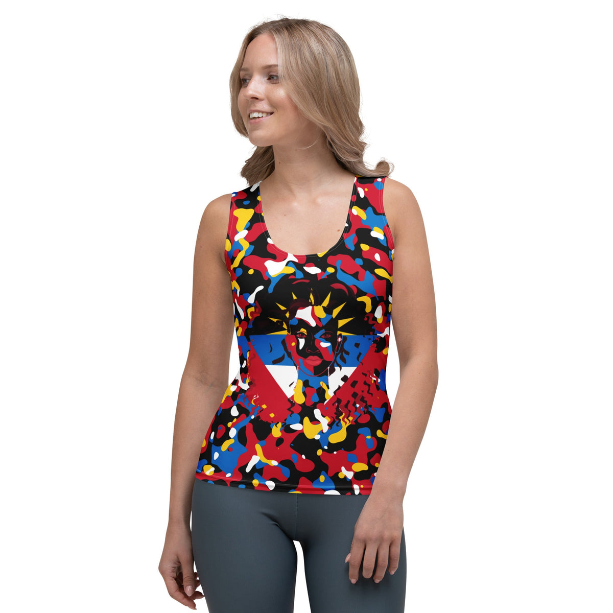 Antiguan Girl Camo Woman's Tank Top - Conscious Apparel Store