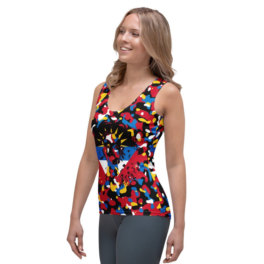Antiguan Girl Camo Woman's Tank Top - Conscious Apparel Store