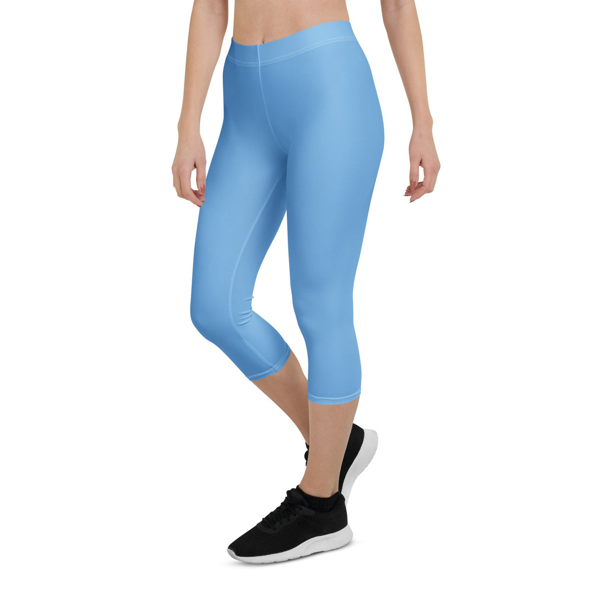 Argentina Blue Capri Leggings - Conscious Apparel Store