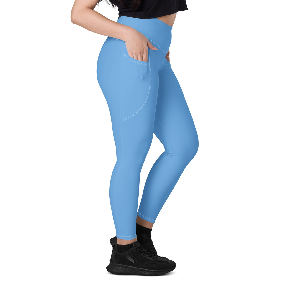 Argentina Blue Leggings with pockets - Conscious Apparel Store
