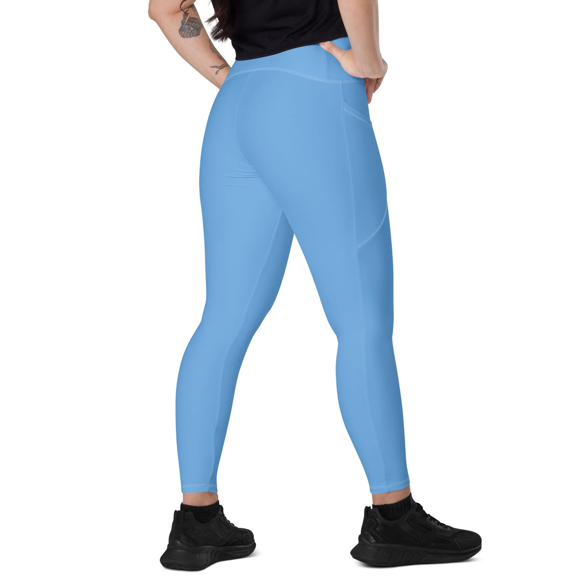 Argentina Blue Leggings with pockets - Conscious Apparel Store