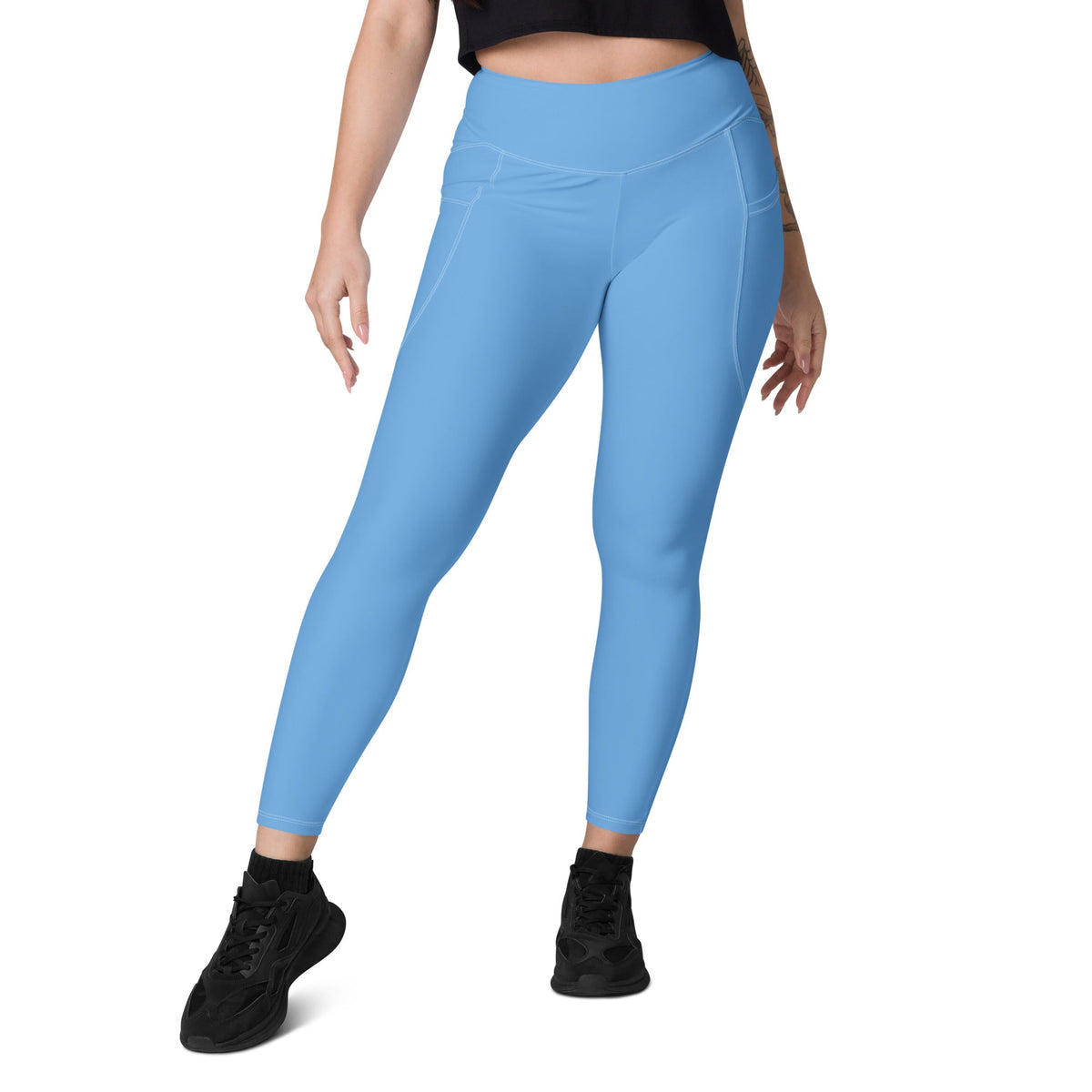 Argentina Blue Leggings with pockets - Conscious Apparel Store