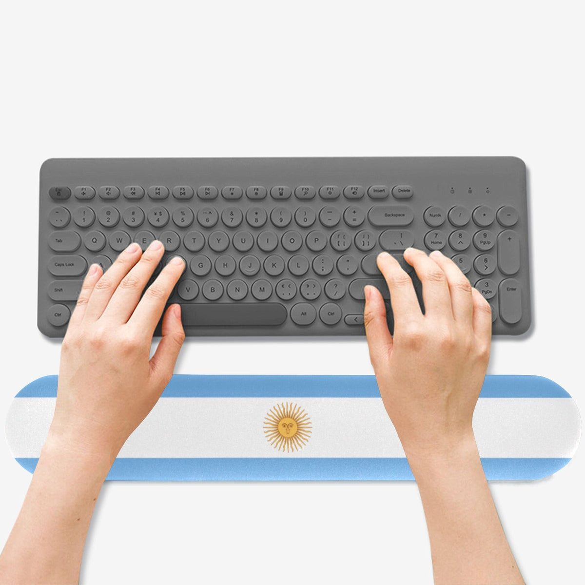 Argentina Flag Keyboard Wrist Rest Pad - Conscious Apparel Store