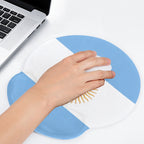Argentina Flag Mouse Pad with Wrist Rest Support - Conscious Apparel Store