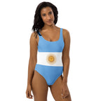 Argentina Flag One-Piece Swimsuit - Conscious Apparel Store