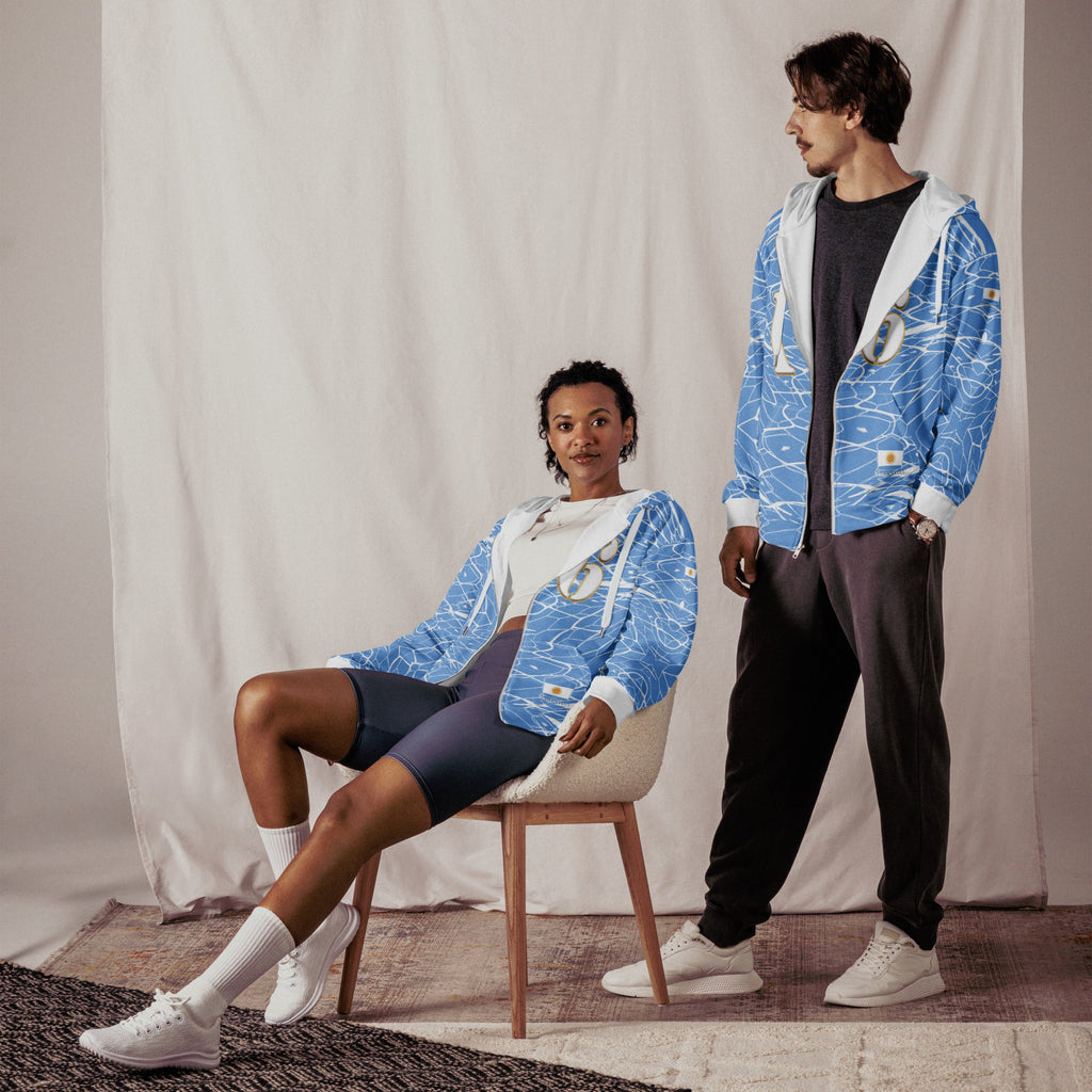 Argentina Football Unisex zip hoodie - Conscious Apparel Store