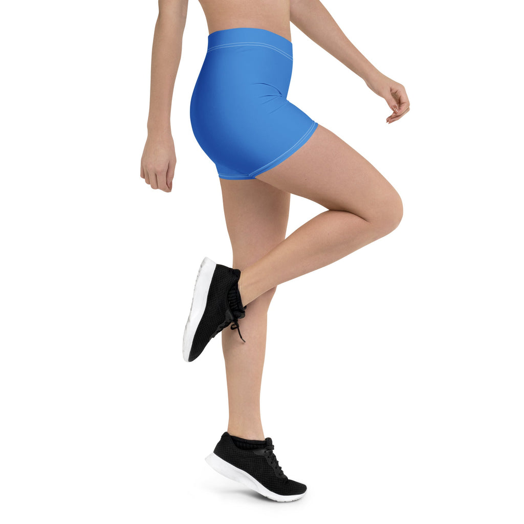 Aruba Blue Leggings Shorts - Conscious Apparel Store