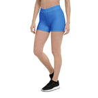 Aruba Blue Leggings Shorts - Conscious Apparel Store
