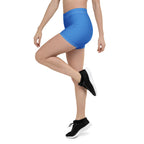 Aruba Blue Leggings Shorts - Conscious Apparel Store