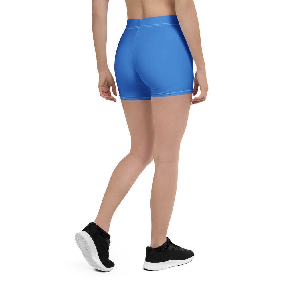 Aruba Blue Leggings Shorts - Conscious Apparel Store