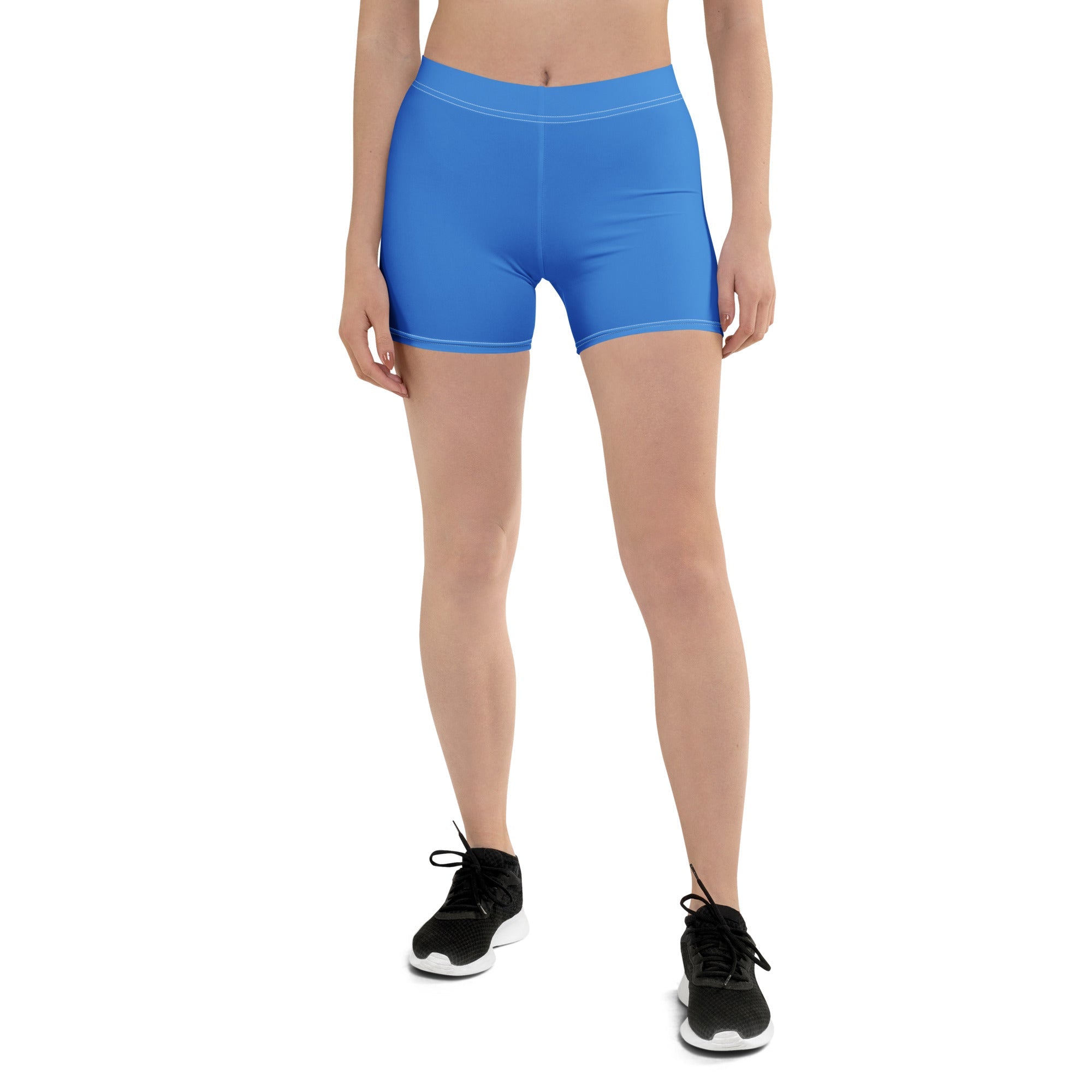 Aruba Blue Leggings Shorts - Conscious Apparel Store